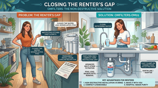 OMfilters is a great water filter for apartment dwellers